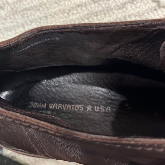 John Varvatos Brown Leather Lace Up Chukka Ankle Boots Mens US 11M - Picture 5 of 9